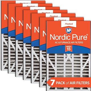 Nordic Pure 16x25x3 (15_13/16 x 24_5/16 x 3) MERV 15 Trion Bear Cub 266649-101 Replacement Pleated AC Furnace Air Filters