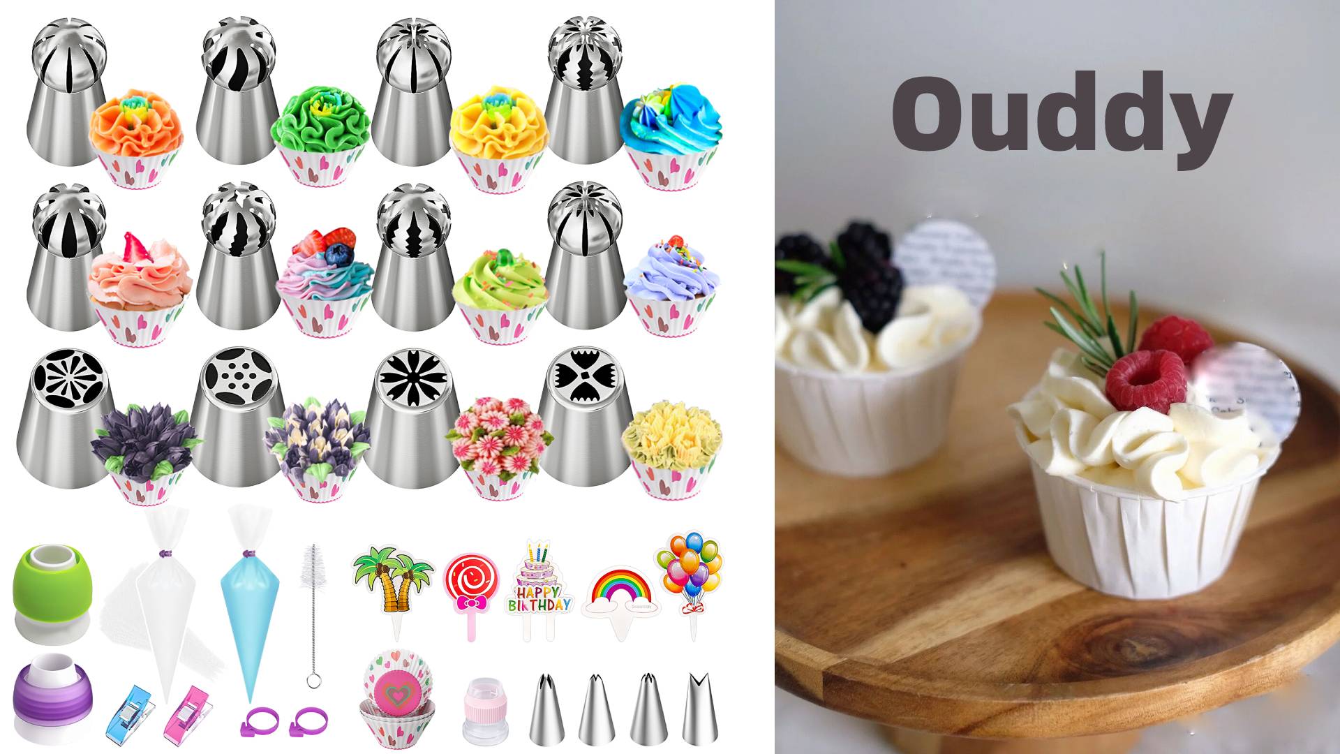 ANCLLO Lot De 11 Douilles Russes Pour Décoration De Gâteau