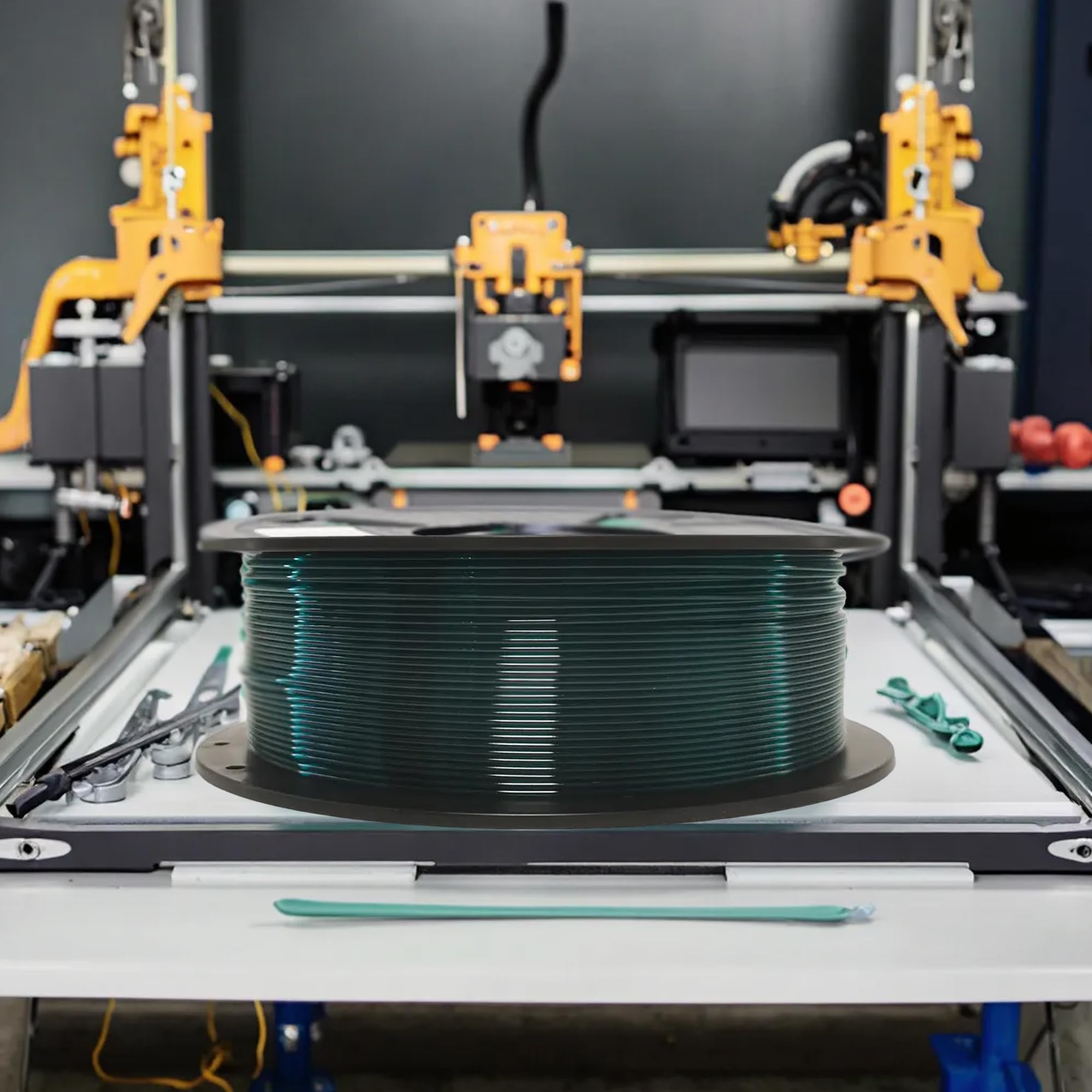 3D Druck Verbrauchsmaterialien, transparent grün, 1.75mm Drahtdurchmesser, PETG Material für 3D Druck, Umweltfreundliche Verbrauchsmaterialien Sind Biologisch Abbaubar Drucker