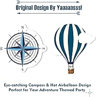 Vista 3 de Yaaaaasss! Cartel de «Let the Adventure Begin» Banner de mapa de aventura que espera un buen viaje para cumpleaños, baby shower, graduación