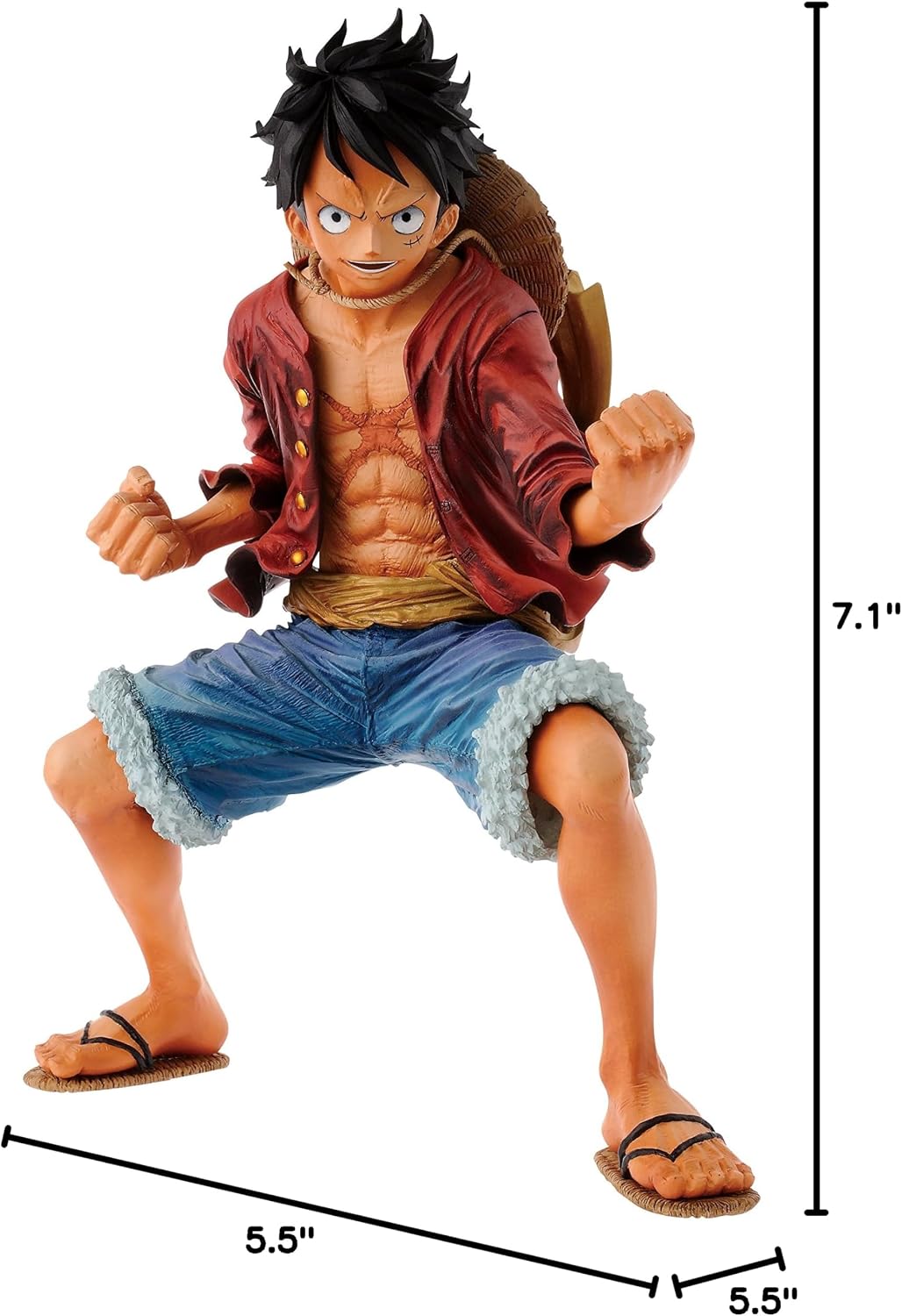 Banpresto One Piece 7.1-Inch Monkey D Luffy Sculpture, King of Artist image 2
