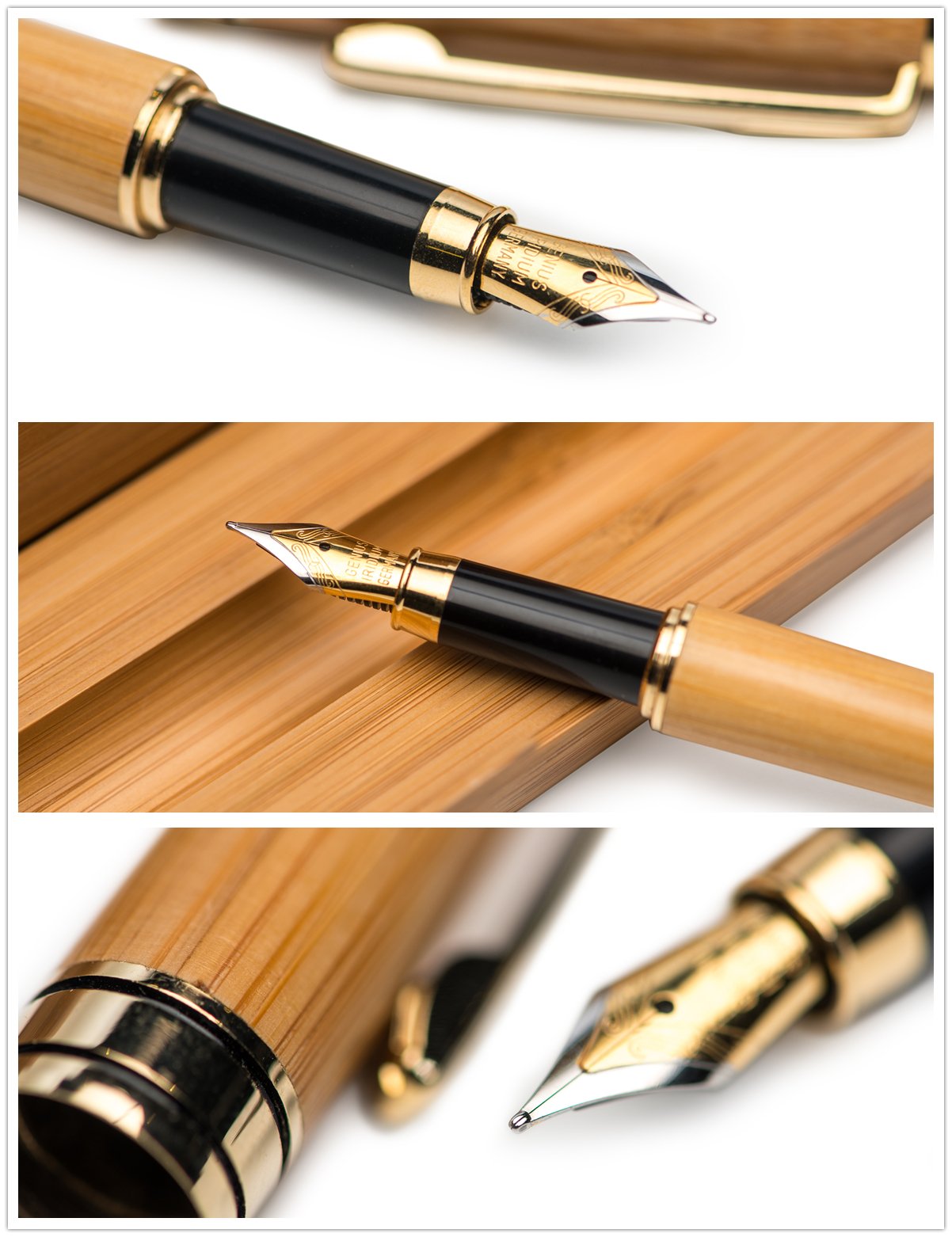 Füllfederhalter Aus Holz – Große Kapazität, Mit Konverter, Feder Aus Edelstahl, Geschenk Für Schriftsteller