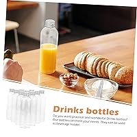 Vista 9 de 10 botellas de bebida con tapas, botella de agua, botellas de jugo portátiles, exprimidor portátil, botella de café transparente, a prueba de fugas