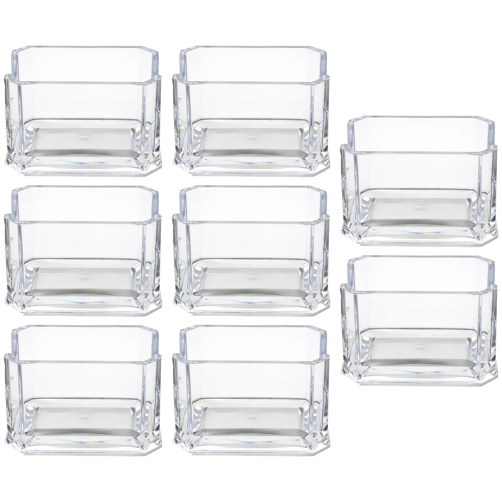 Ollanoos 8 PCS Sugar Packet Storage Container, Acrylic Sugar Sachets, Tea Bag Organizer, Suitable for Restaurants, Coffee Bars, and Home Use