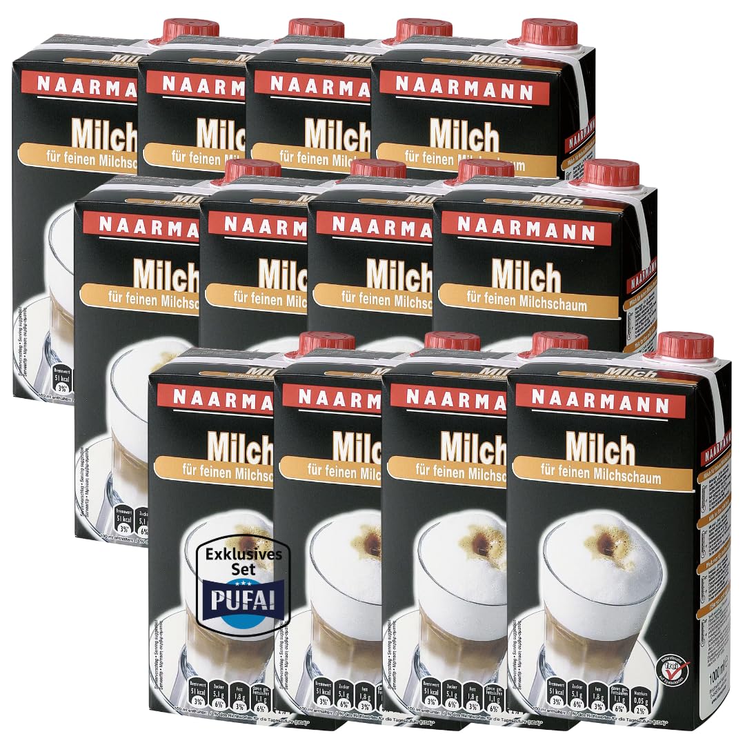 H-Milch Barista – 1,8% Fett – 12 x 1 l – 12 l Vorratspack – Speziell für Kaffee & Schaumgetränke