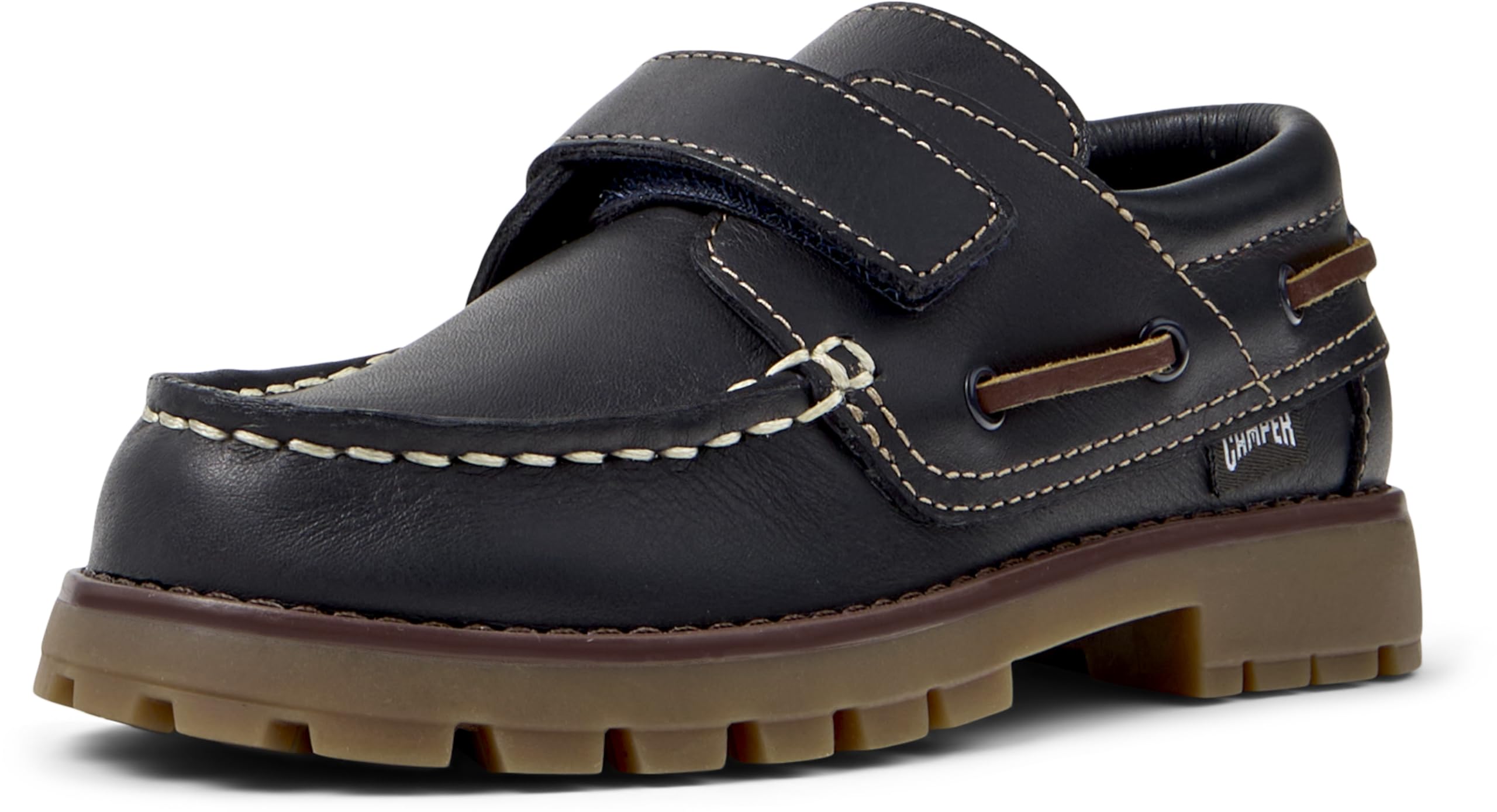 Camper Unisex Children's Compas K800417 Boat Shoe, Blue 001, 13 UK