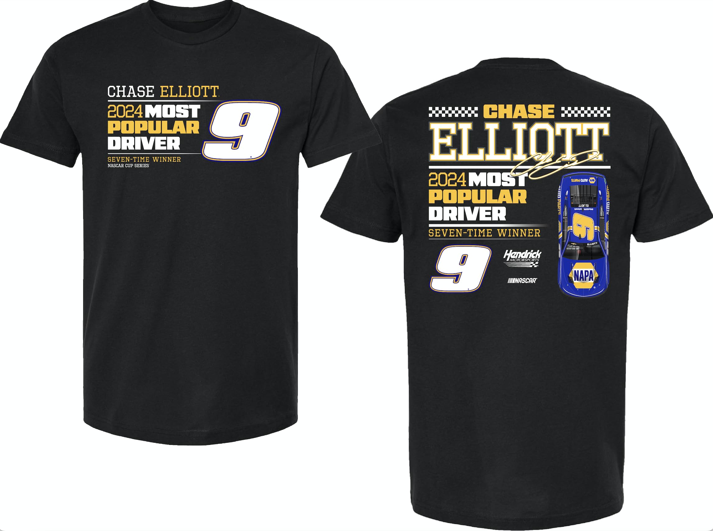 Camiseta Chase Elliott #9 NASCAR del conductor más popular 7 veces consecutivas 4