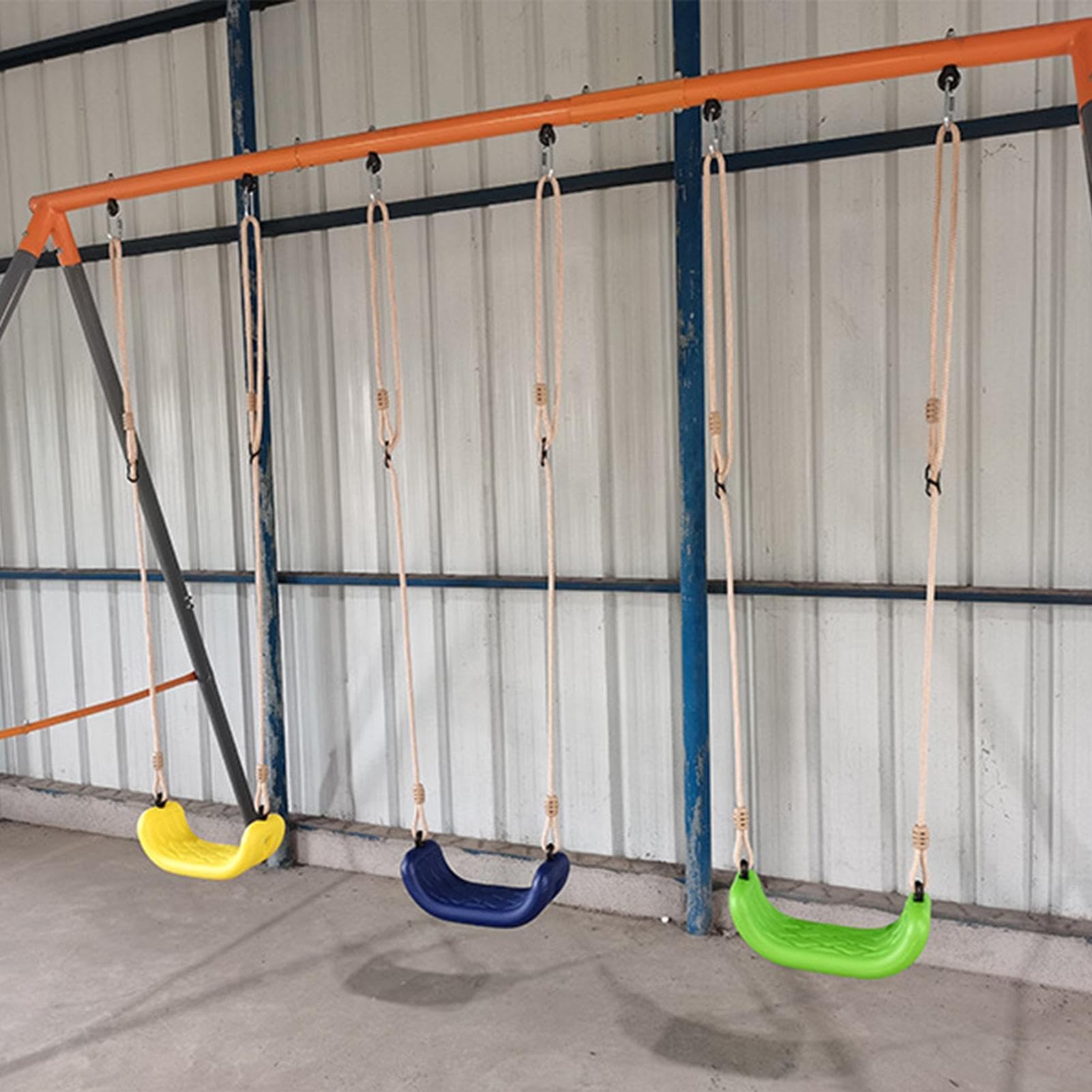 para niños: material del asiento suave, cuerda de suspensión para cargas pesadas, diseño antideslizante, de suspensión fácil de instalar | Relajación en el patio