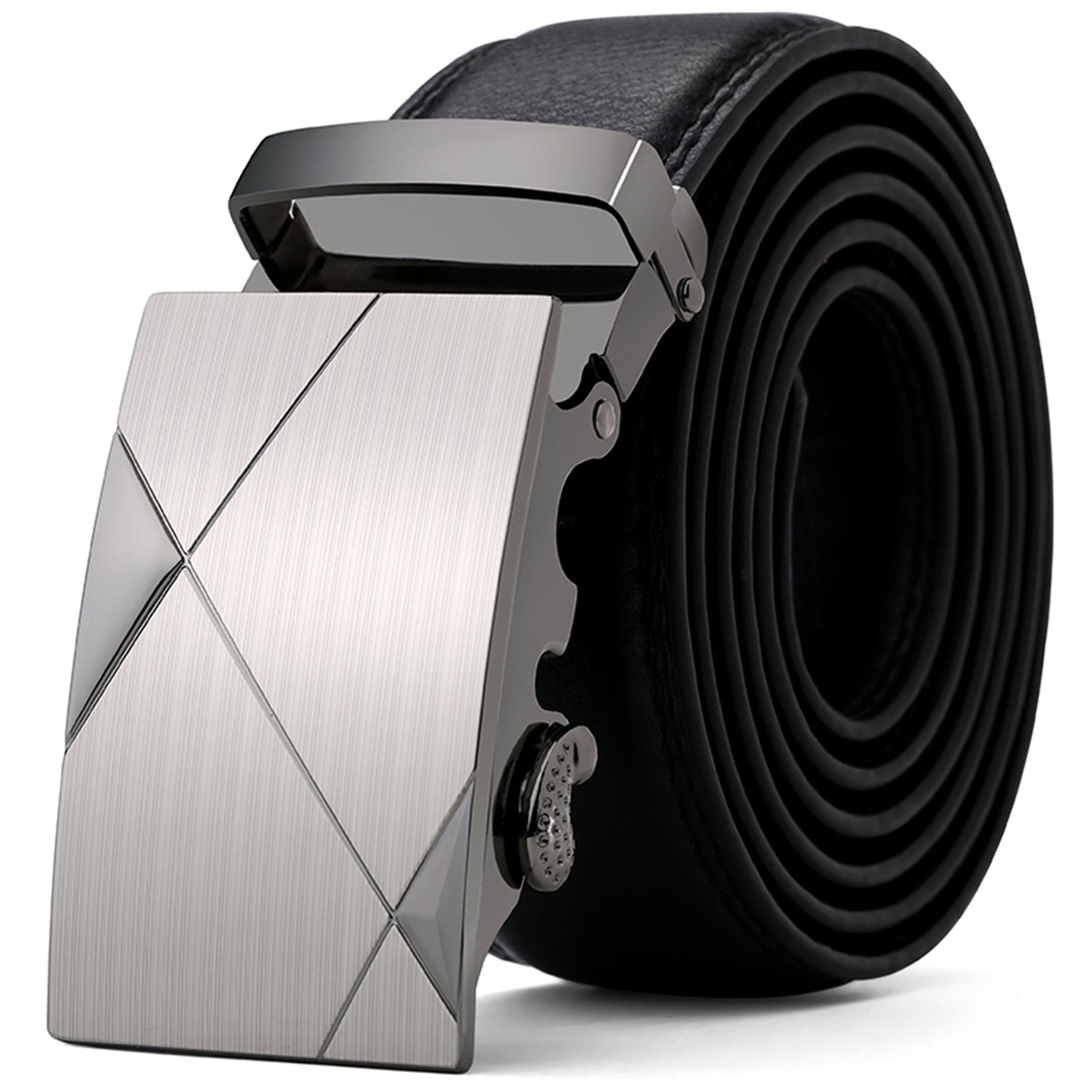 HIRUN Dnuxlou Men's Casual Jean Belt 35mm Leather Belts