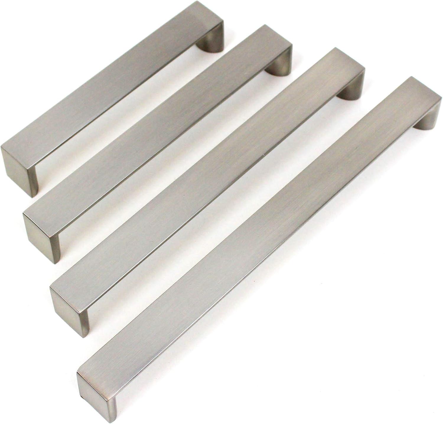 Dowell 3007 5-3/8" Zinc Alloy Drawer/Door Pull/Handle (Brushed Satin Nickel/Silver - 3007 128 02)