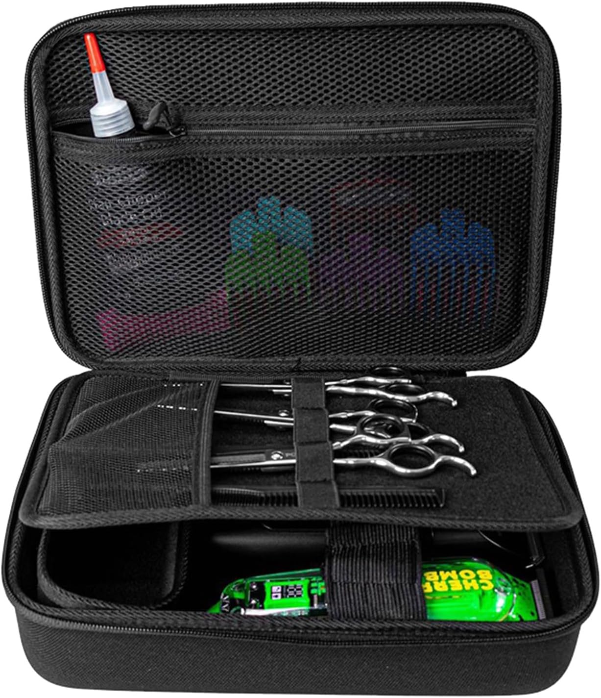 Compact Shockproof Storage Case for Hair Clippers and Tools