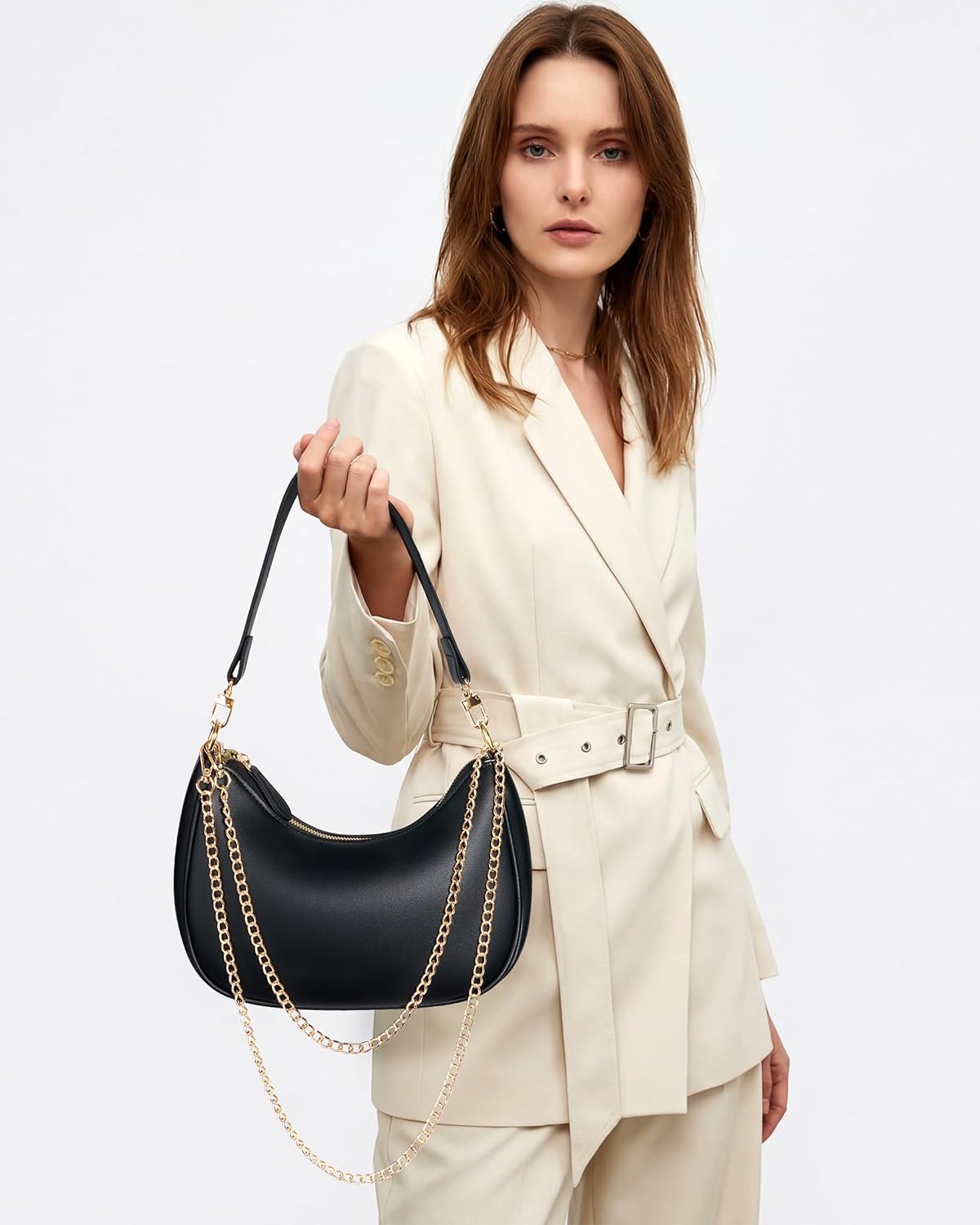 Chelmon Shoulder Bag for Women,Cute Hobo Purses and Handbags Retro Clutch Underarm Purse with Zipper Closure - Image 7