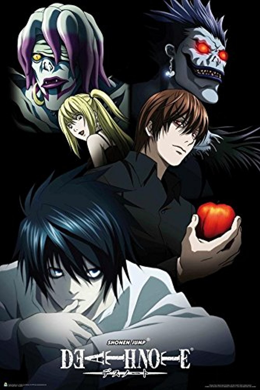 Shonen Jump Death Note Characters 36x24 Anime Art Print Poster