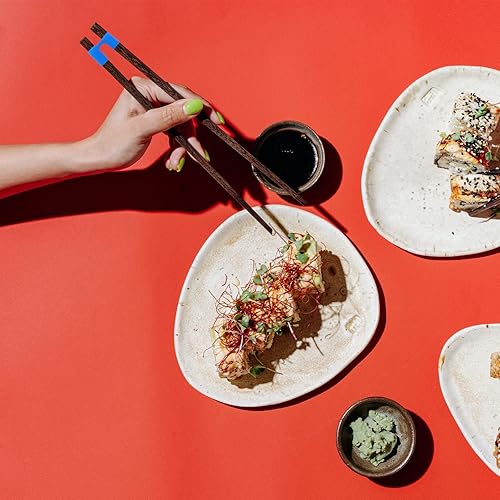 Miniatura 3 de 42 piezas de palillos reutilizables de entrenamiento palillos bisagras, conector de plástico palillos de entrenamiento palillos de aprendizaje de