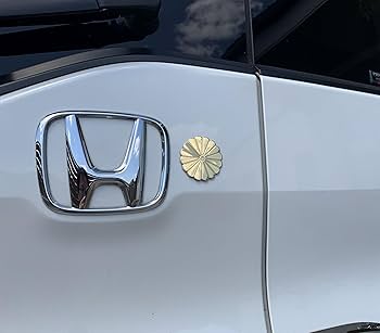 Amazon | エンブレム ステッカー シール 菊紋 ゴールド 金属製