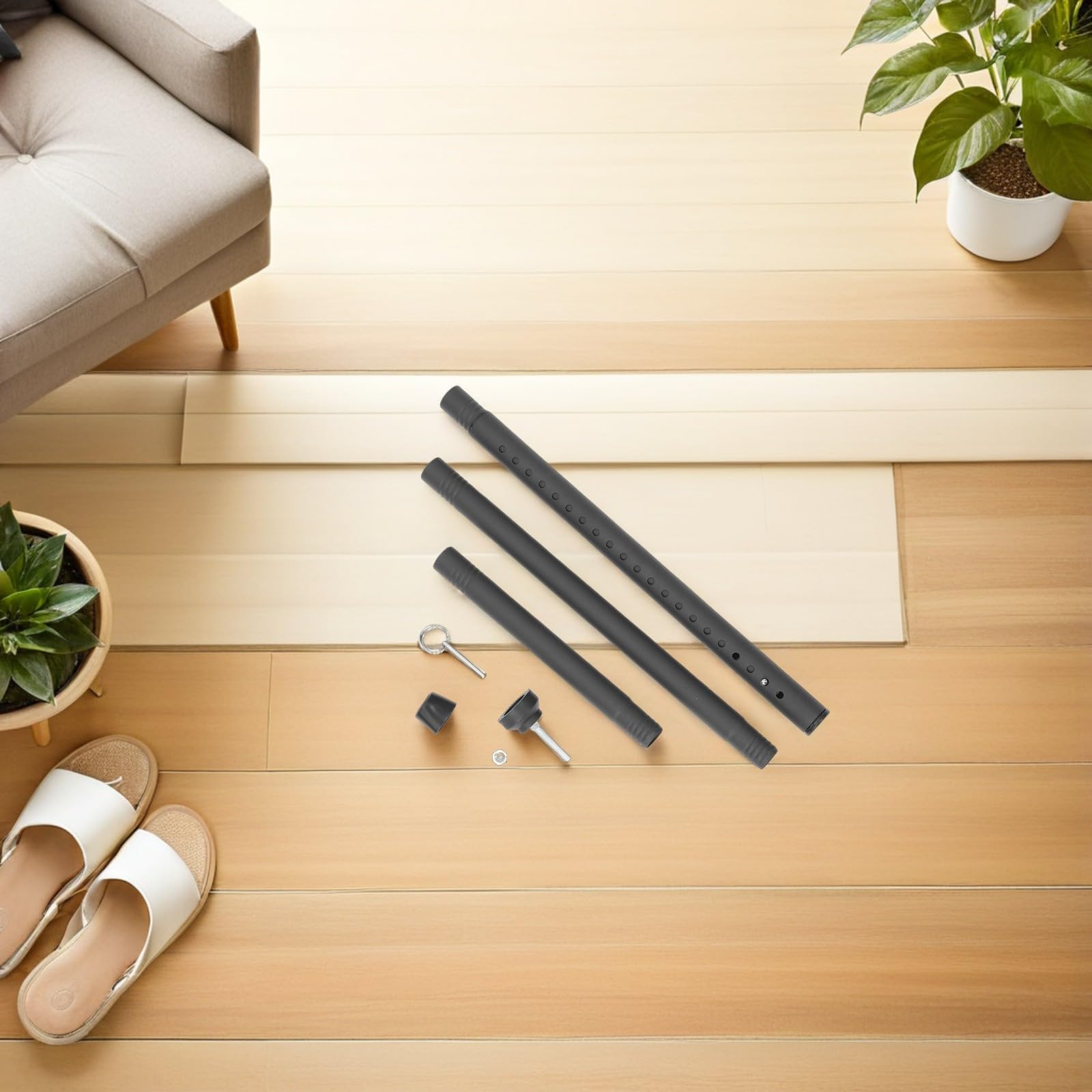 Barre de Sécurité Réglable pour Porte Coulissante et Fenêtre Barre Anti-effraction Acier Renforcé pour Balcon Chambre Protection Garçon Fille et Animaux Noire