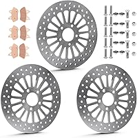 Vista 11 de 11.5" Disco de Rotor de Freno Delantero Compatible con Harley Road King/Electra Glide/Street Glide/Road Glide/Super Glide/Low Rider/Fat
