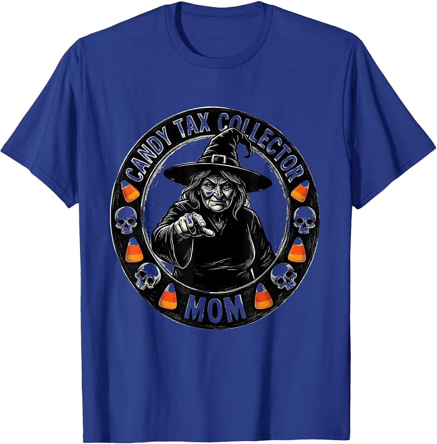 Men's Candy Tax Collector Mom Halloween Design T-Shirt