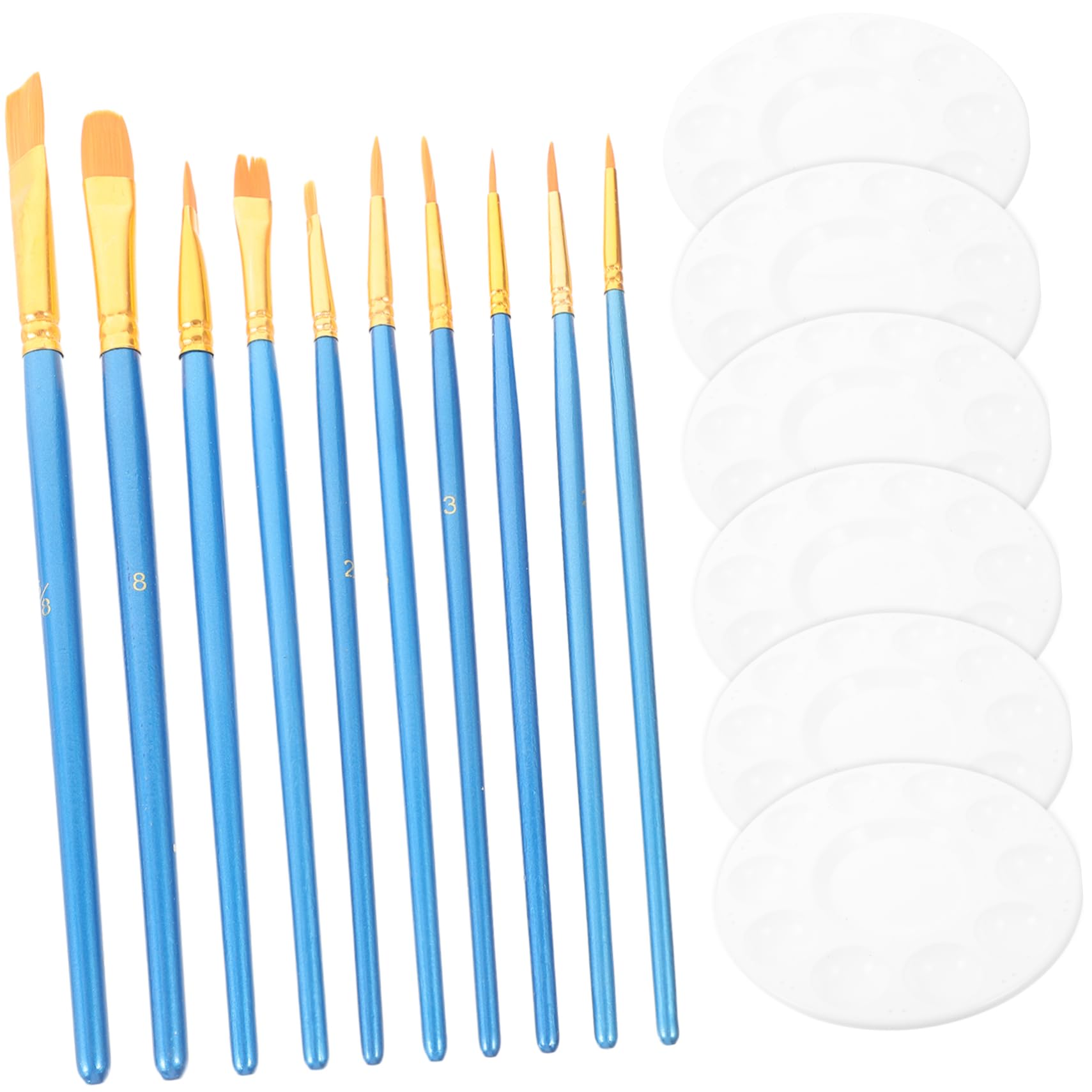 jojofuny 1 Set Watercolor Mixing Trays and Brushes for Painting Art Paint with Paint Brushes Mixing Pallets Artists and Painting Enthusiasts