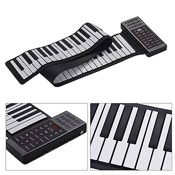 Amazon.co.jp: 電子ピアノ折り畳み式 携帯用電気88キーピアノ多