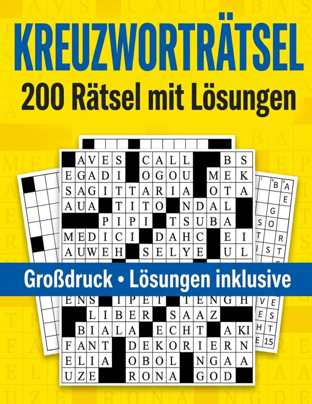 KREUZWORTRÄTSEL: 200 Rätsel mit Lösungen