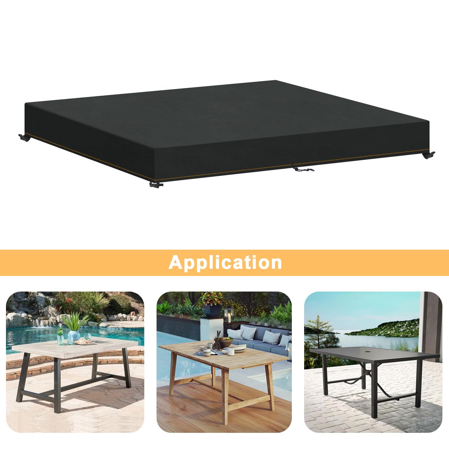 Outsunny Beschermhoes afdekhoes voor tuinmeubelen 600D-Oxford 210x140x80cm