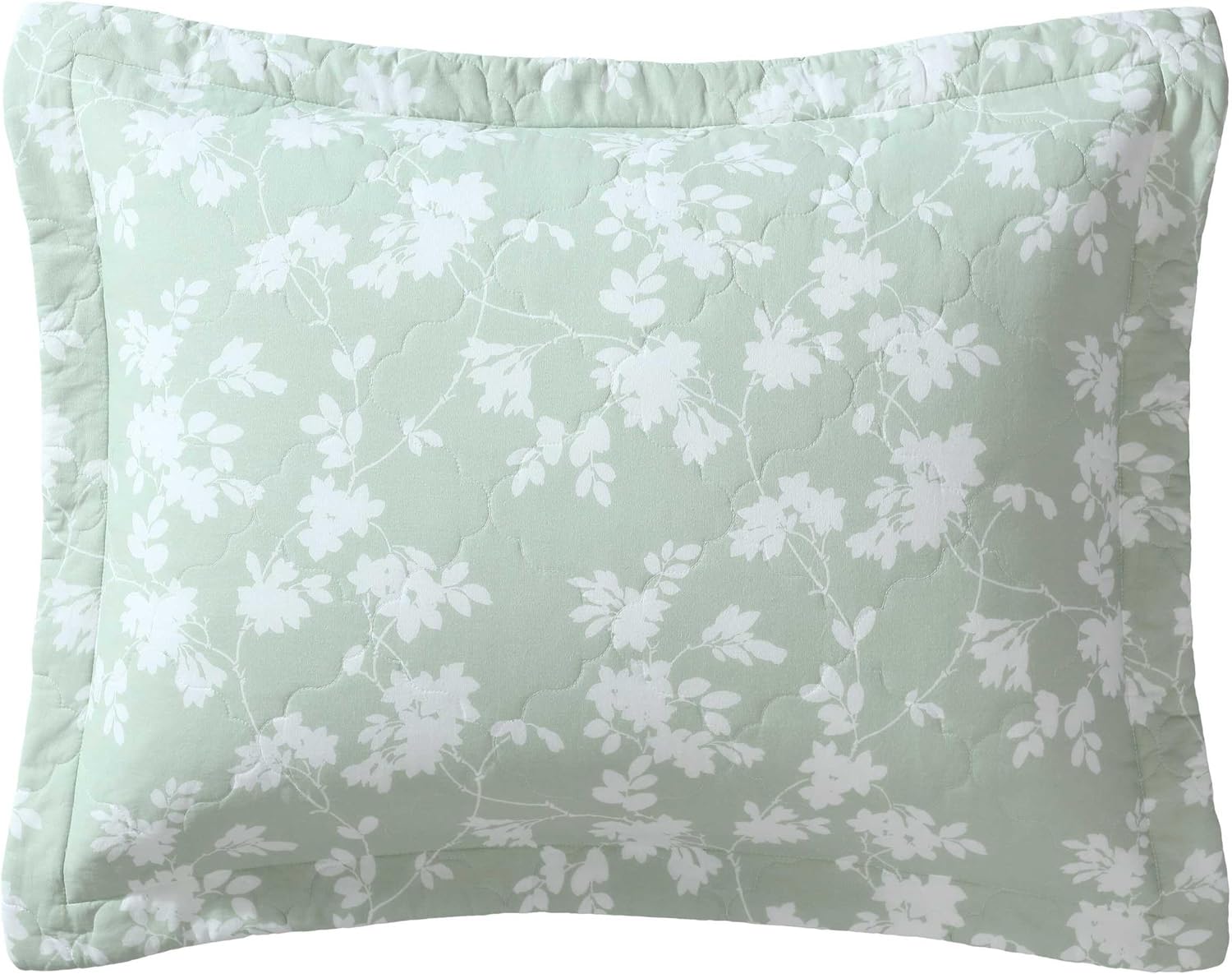 Laura Ashley - Quilt Set, Luxuriously Soft Bedding with Matching Sham, Floral Design, Elegant Home Essentials (Adorabelle Silhouette Green, Twin) - Image 6