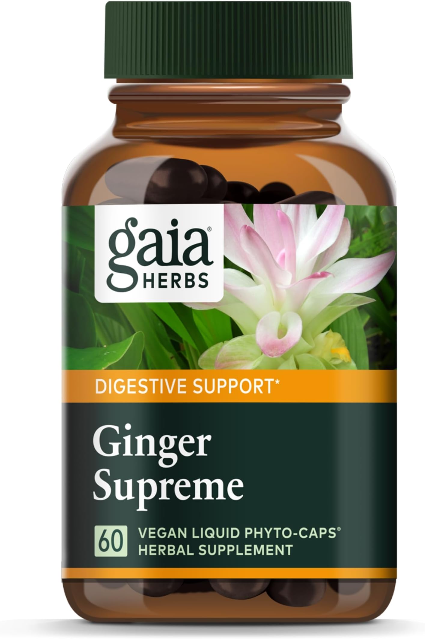 Gaia Herbs Ginger Supreme Supports Healthy Digestion and