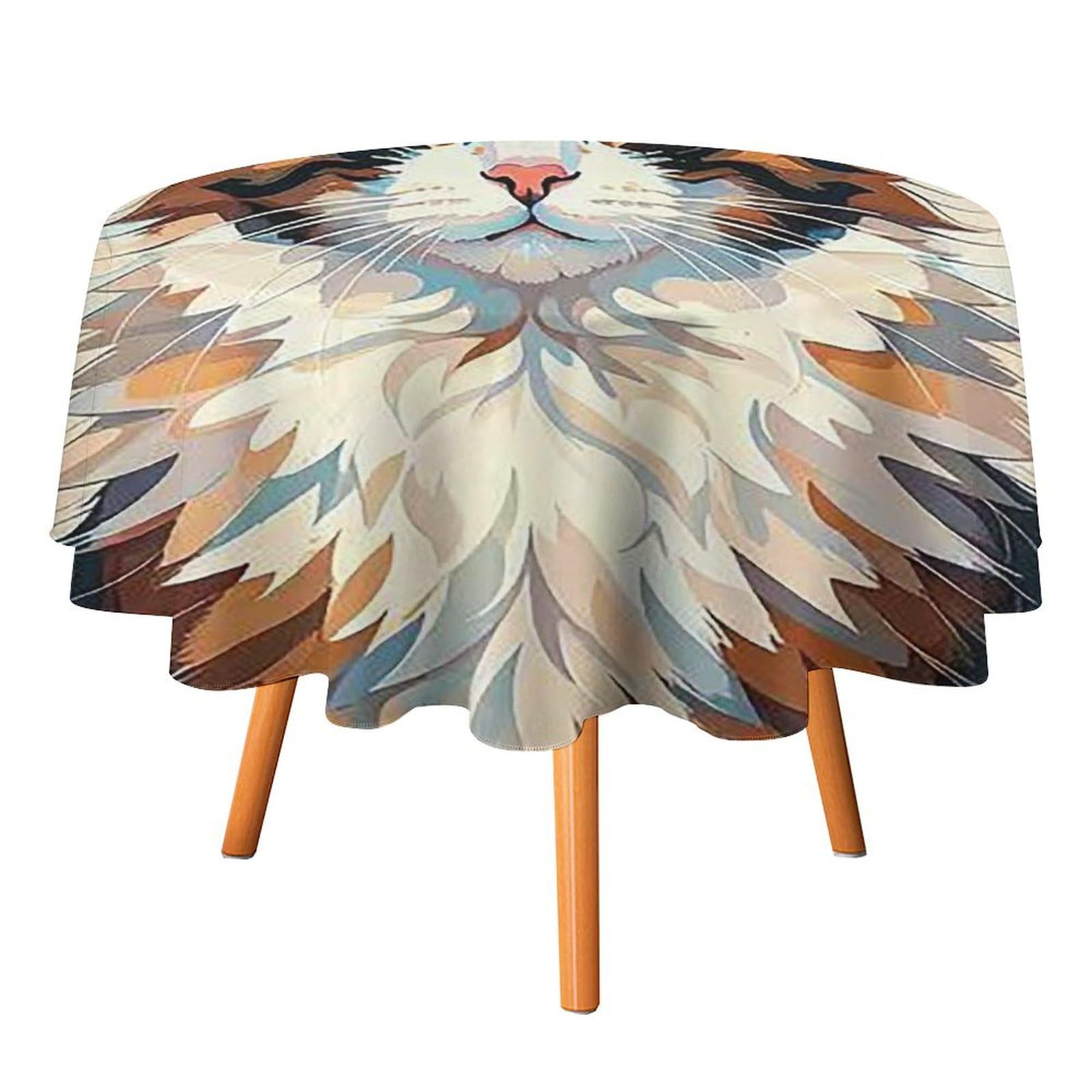 Nappe de table ronde de mariage élégante en polyester durable 152,4 cm