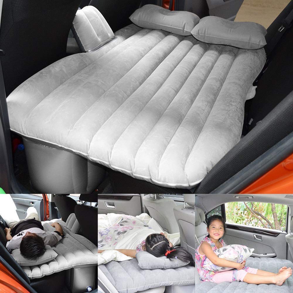 Mbuys Mall Inflatable Travel Car Bed Air Sofa with Two Inflatable Pillow and Air Pump for Car Back Seat Inflatable Pillow with Inflatable Bed-image-12