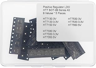 9 Valeurs * 5 Pièces SOT-89 Kit de Régulateur de Haute Tension Basse Puissance HT7130 HT7133 HT7150 HT7330 HT7333 HT7350 HT7530 HT7533 HT7550