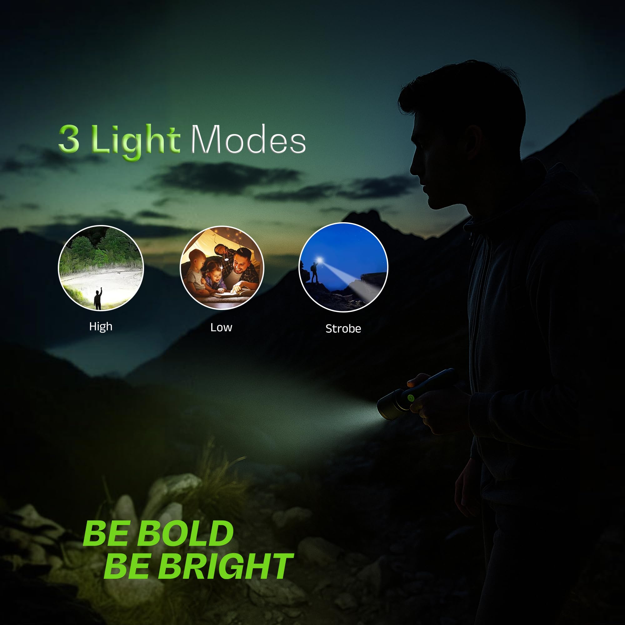 IBELL LUMINEX 850 Rechargeable Torch Light High Power,3 Light Modes,15w, 2200mah battery, Telescopic Zoom, Type C Charging, LED Flashlight, Long-Distance Range, for Home,Outdoor & Emergency Use (Grey) 1