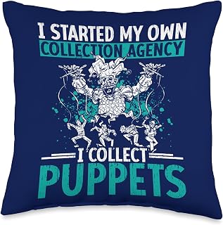 Ventriloquist Puppets for Adults Puppeteering Puppet Lover Throw Pillow