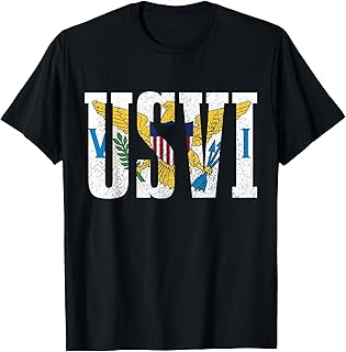 US Virgin Islands USVI Flag Pride Souvenir T-Shirt