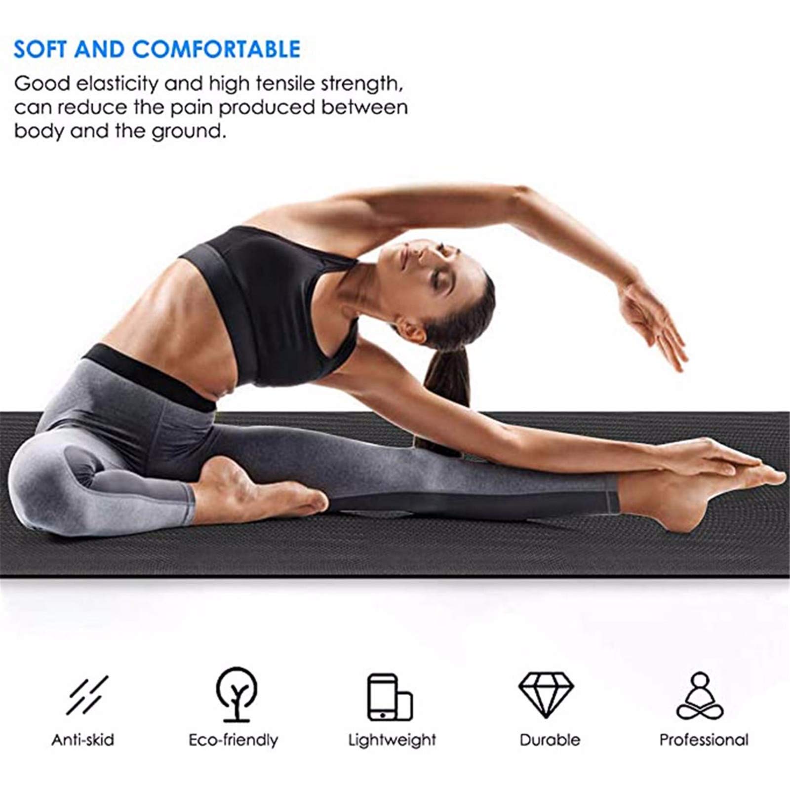Tappetino Insonorizzante per Tapis Roulant, Tappetino Rulli, Multifunzione Tappeti per Fitness, Tappetini Insonorizzanti