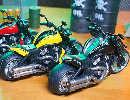 Miniatura 6 de Juguete de motocicleta para tirar hacia atrás, regalo de moto con iluminación musical, juguetes de motocicleta Wolverine para niños de 3 a 12 años