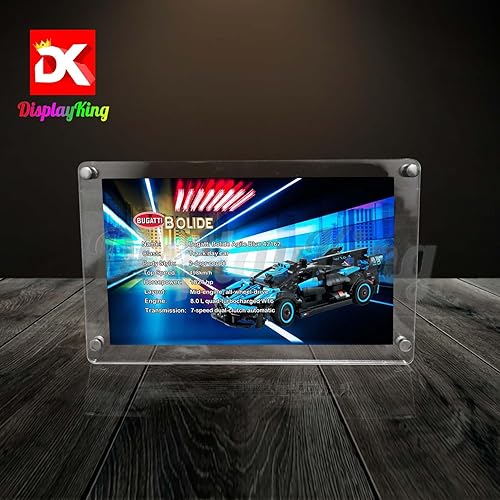 Miniatura 5 de Marco de fotos acrílico para Bugatti Bolide Agile Blue 42162 (juego de modelos no incluidos)