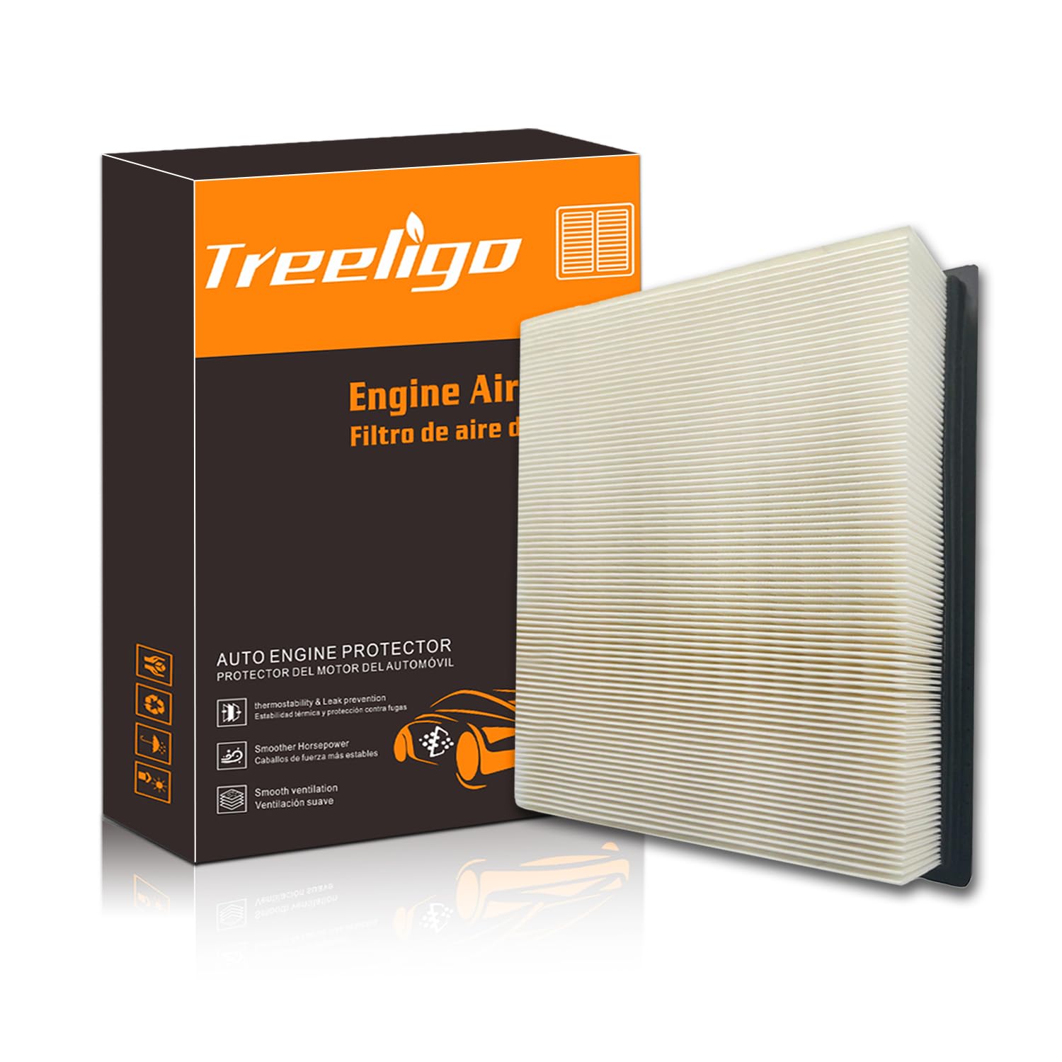 CA10262 Engine Air Filter, Replacement for Ford F-150 2009-2023, Expedition 2007-2023, F-250 Super Duty 2008-2016, F-350 F-450 F-550 Super Duty