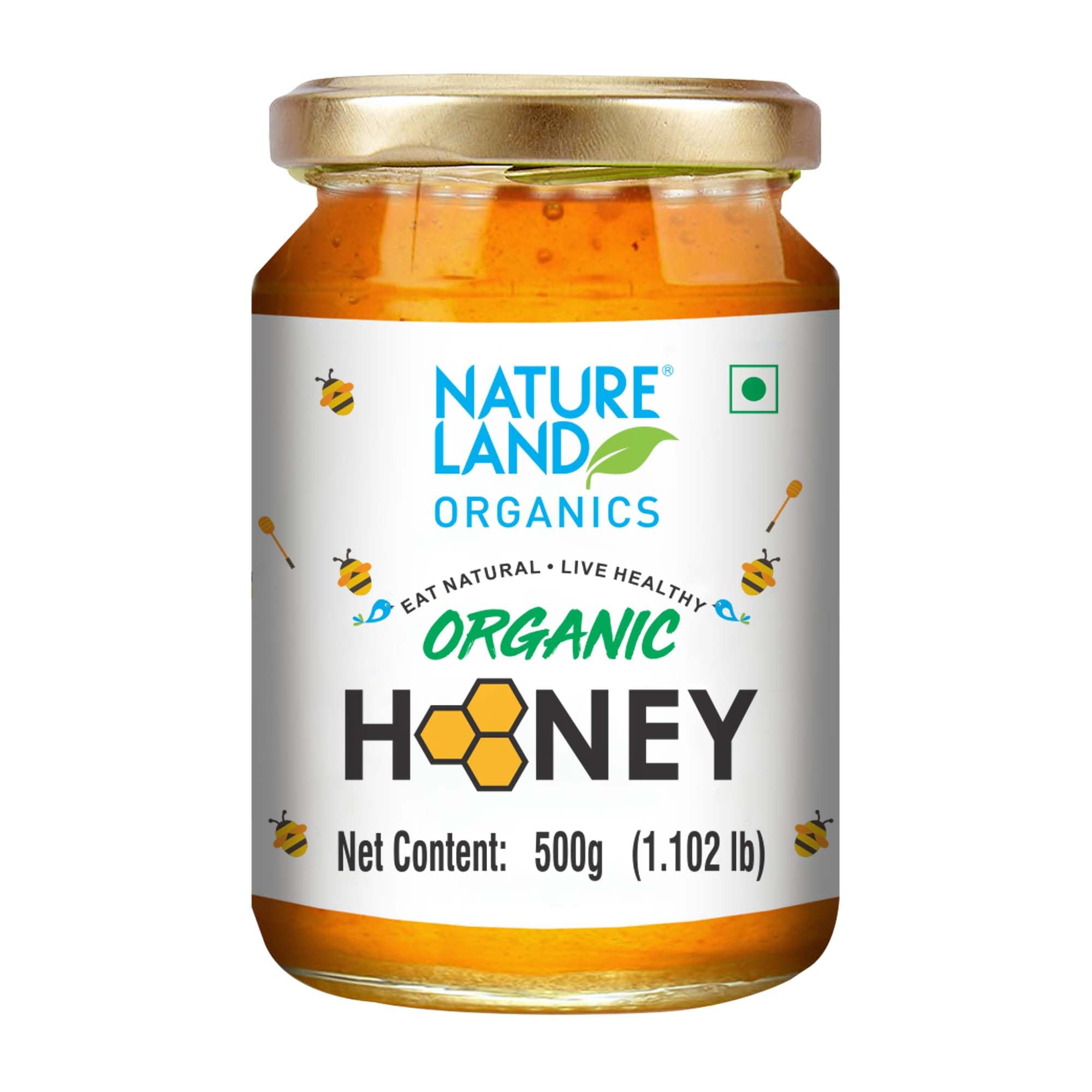 Natureland Organics Honey 500 Gm - Pure - Natural - Organic Honey