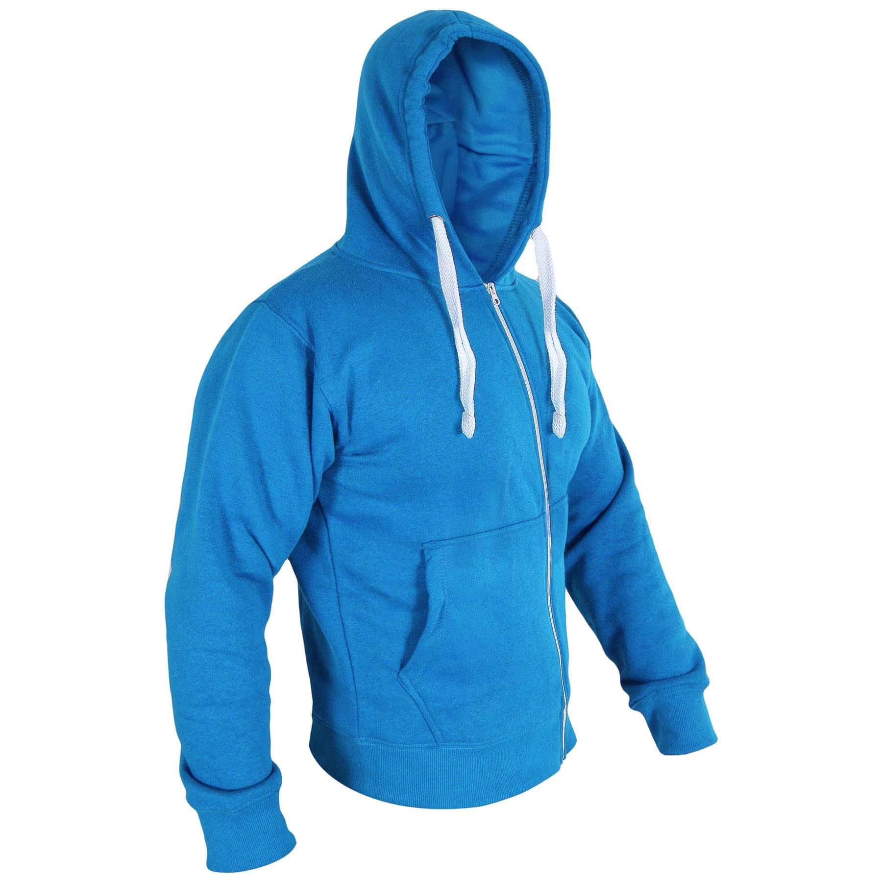 A2Z Męska bluza polarowa z zamkiem błyskawicznym z kapturem bezpieczeństwa zamek błyskawiczny długi rękaw S/M/L/XL/XXL/3XL/4XL