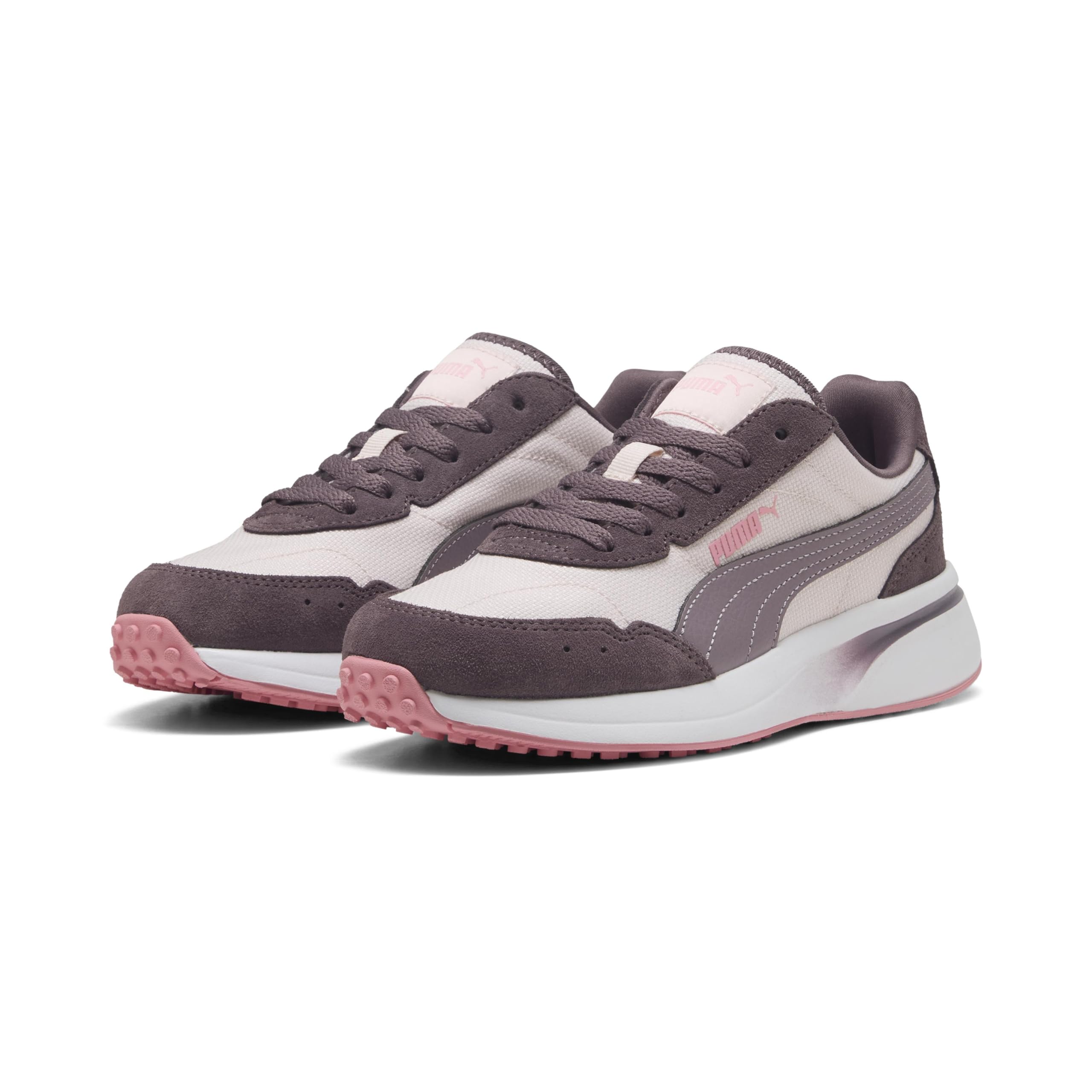 PUMA Women's R78 Glance Sneaker, Jasmine Flower-Plum JAM White, 8.5 UK