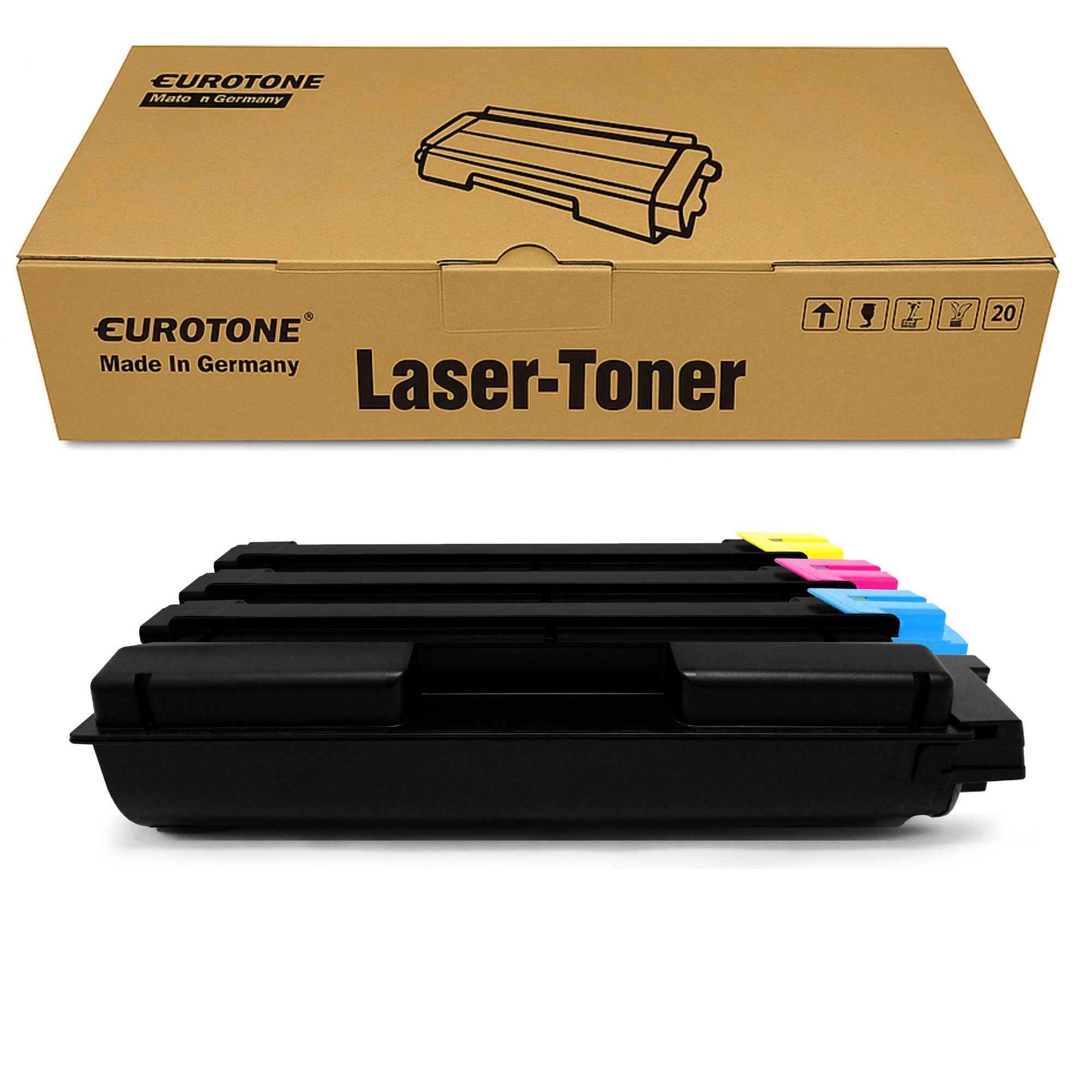 Eurotone Toner 4X kompatybilny z Kyocera Ecosys P6021cdn zastępuje TK-580 Black Cyan Magenta Yellow o 25% większej wydajności