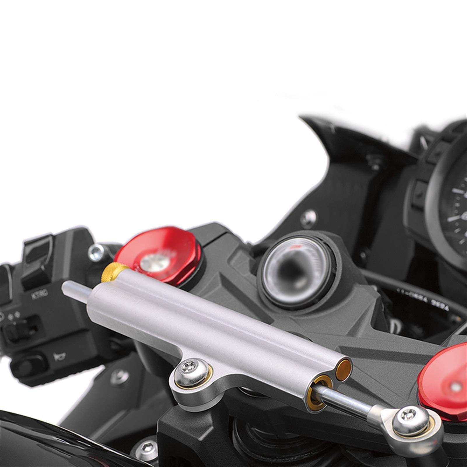 アクセサリー Bbaywaterr BUDAY Motorcycle steering stabilizer shock absorber bracket
