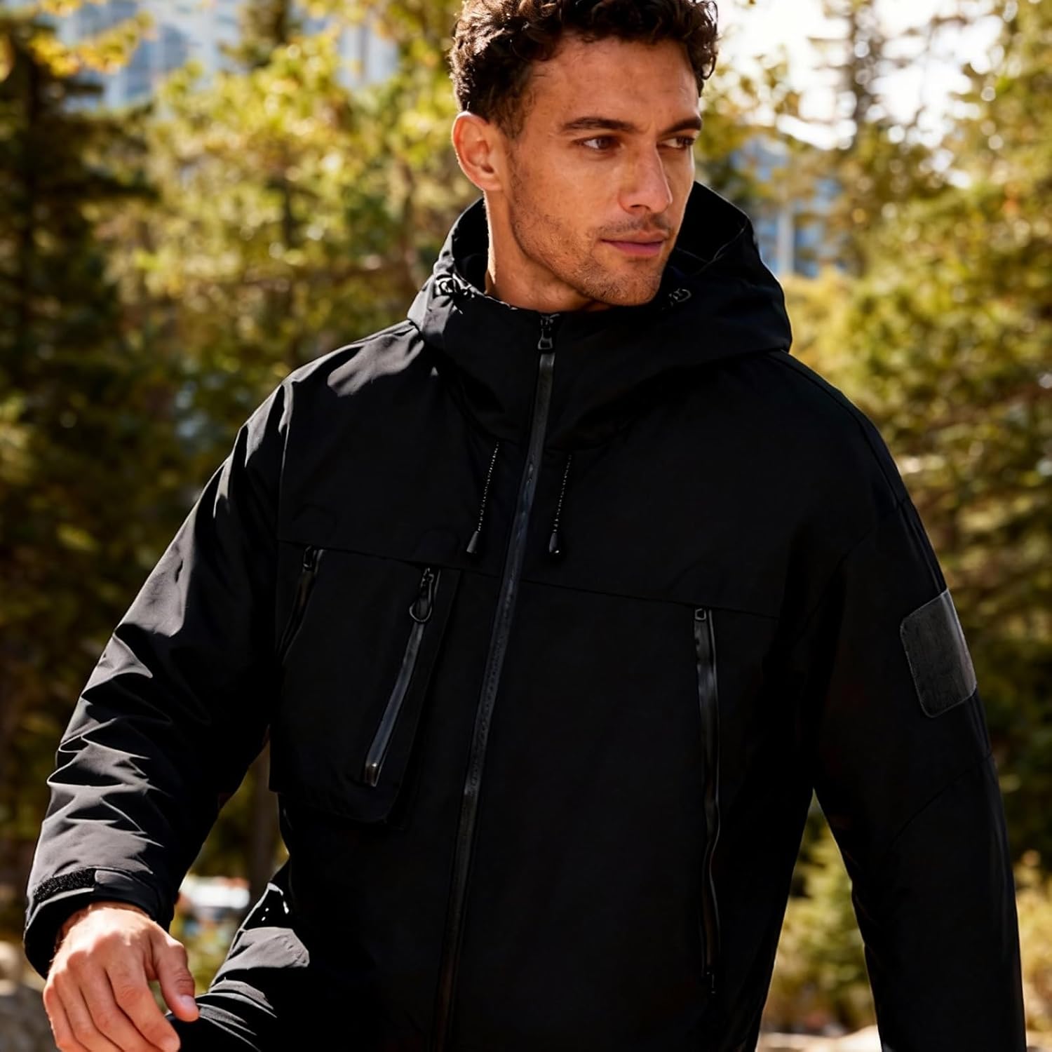 Mens Outdoor Lightweight Waterproof Jacket - Image 9
