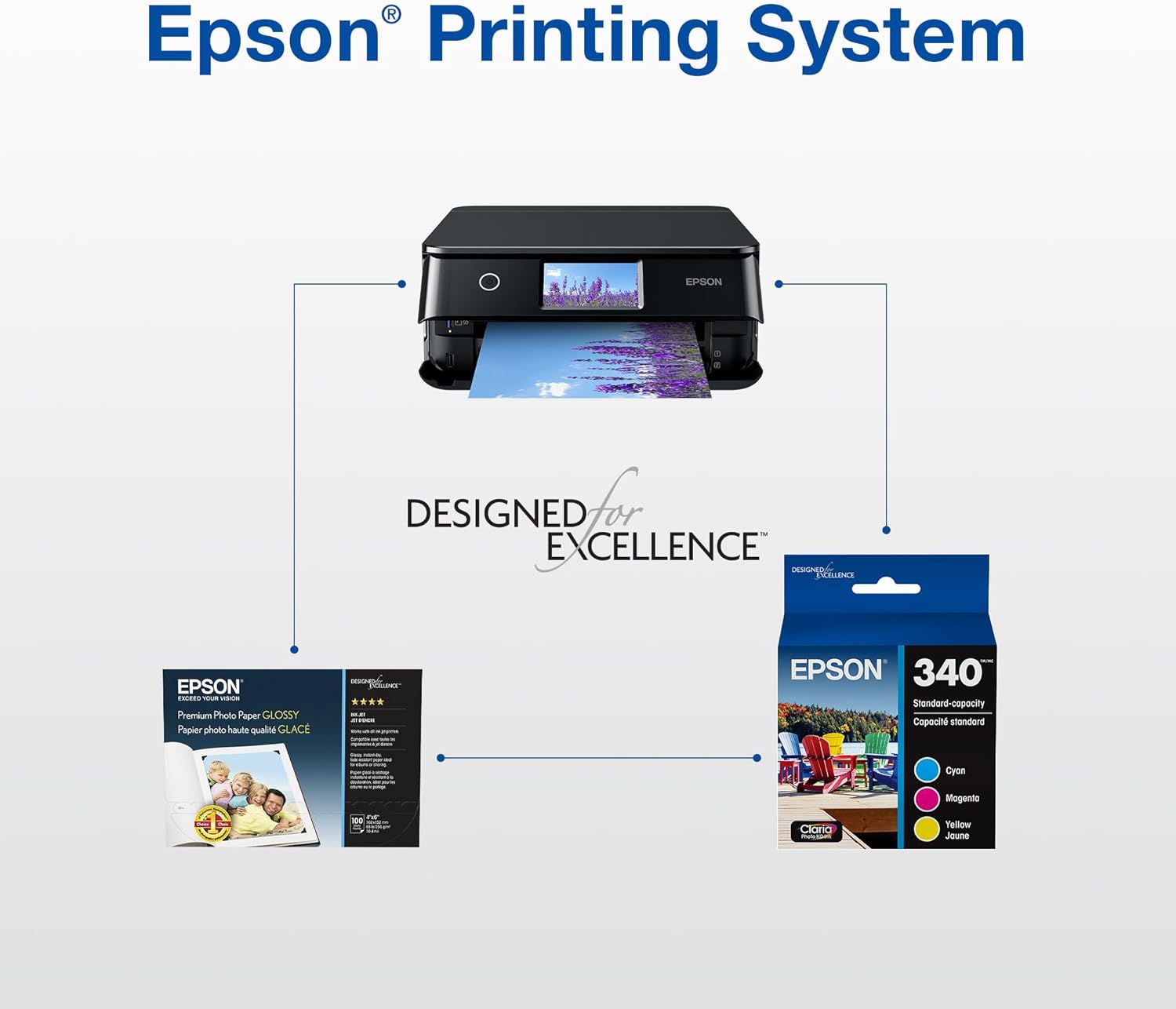 Epson 340 Claria Photo HD Ink High Capacity Yellow Cartridge (T340XL420-S) Works with Expression XP-8800