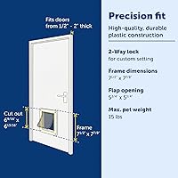 Vista 4 de Puerta interior con bloqueo de 2 vías para gatos PetSafe - Permite un movimiento conveniente entre habitaciones y minimiza los arañazos - Puerta