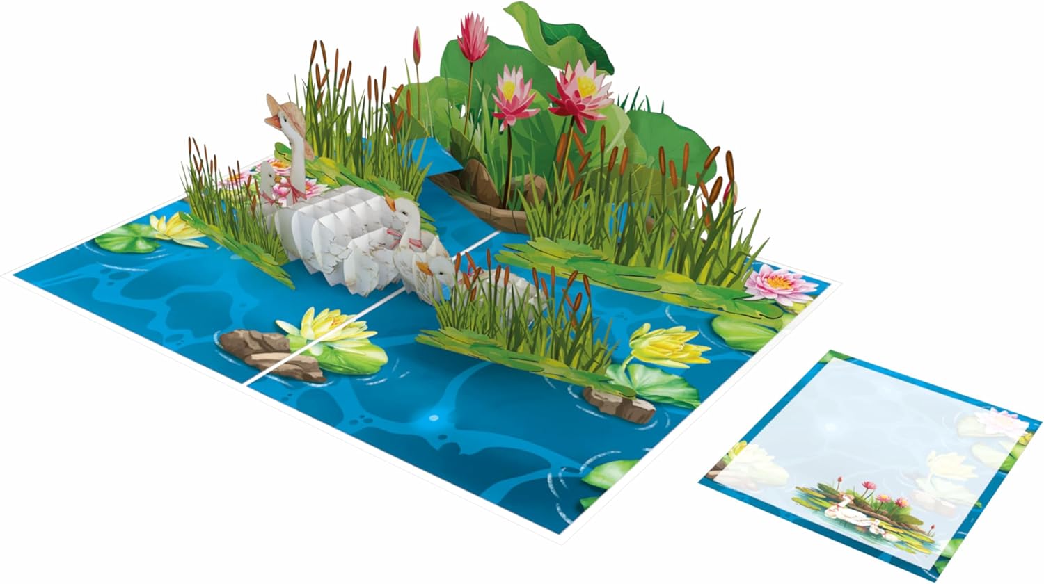 iGifts And Cards 3D Mama Duck Pop Up Card – Quacking Awesome Gift for Mother’s Day, Birthday, Thank You – for Mom, Wife, Grandma, Stepmother – 5 x 7 with Notecard - Image 8