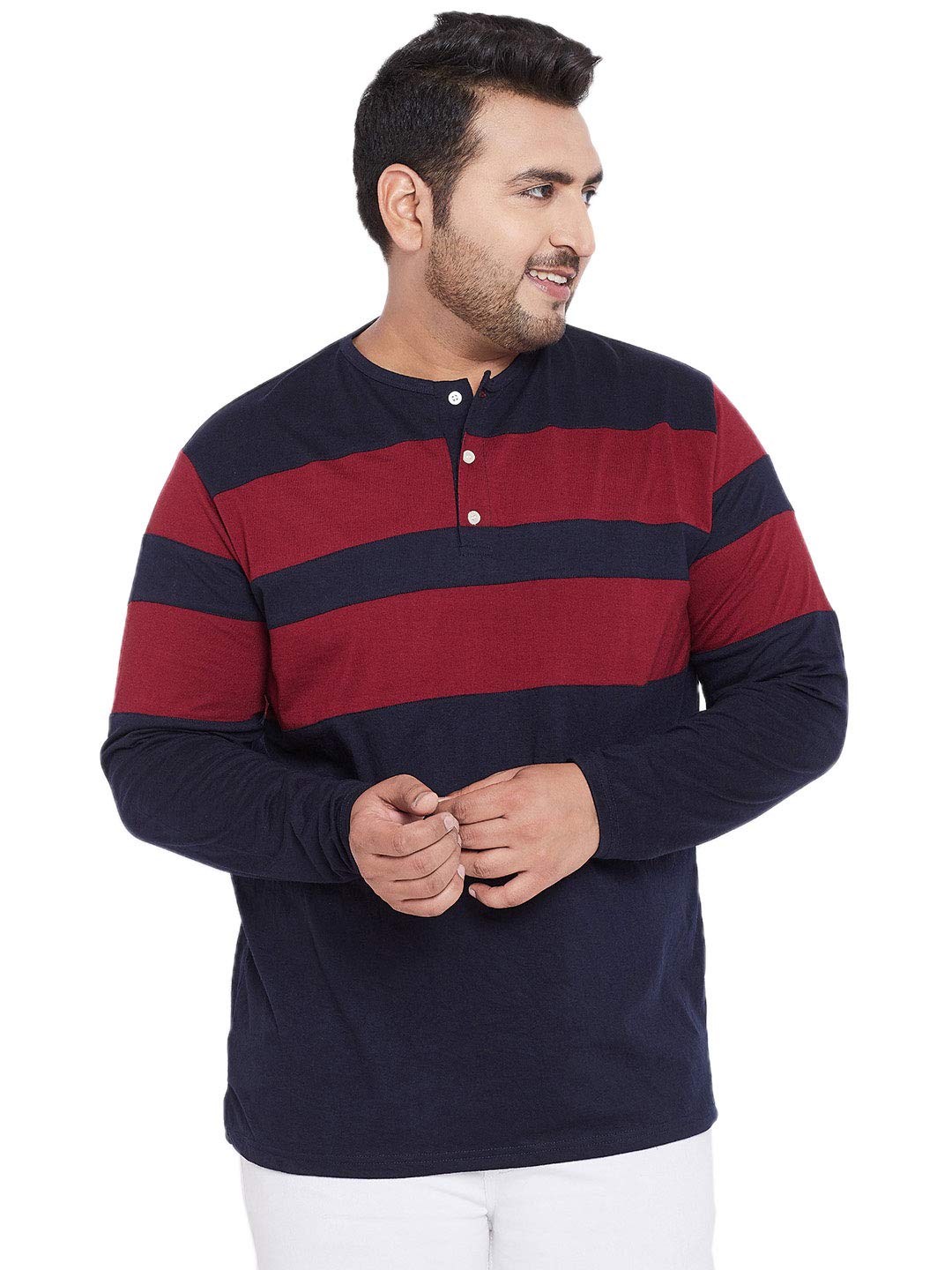 bigbanana Plus Size Men's Henley T-Shirt-picture-49