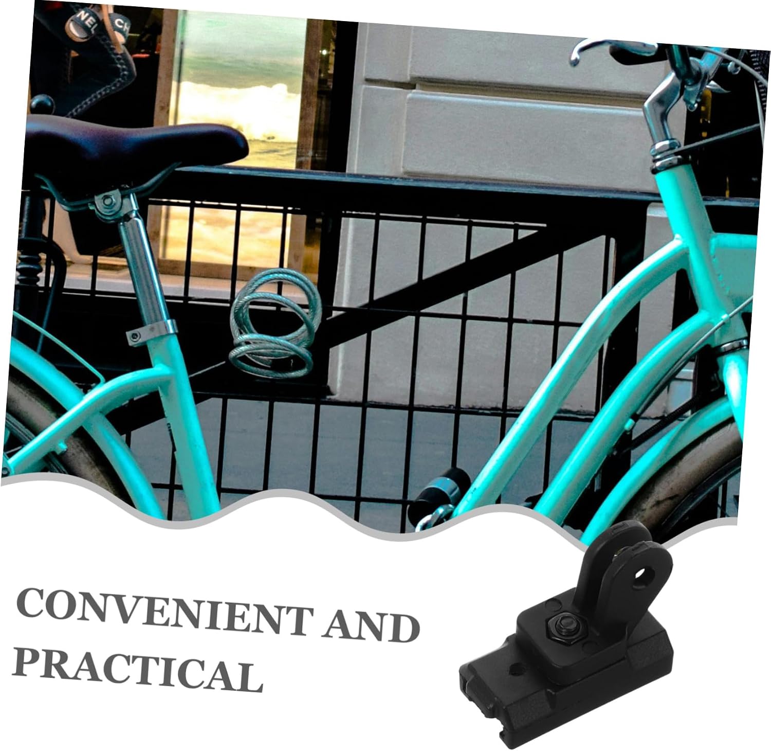 LIOOBO Bike Handlebar Extension Mount Durable Bracket for Flashlight Bike Light Versatile Design Compatible with Mountain Road Bikes Sleek Stylish Bike Accessory