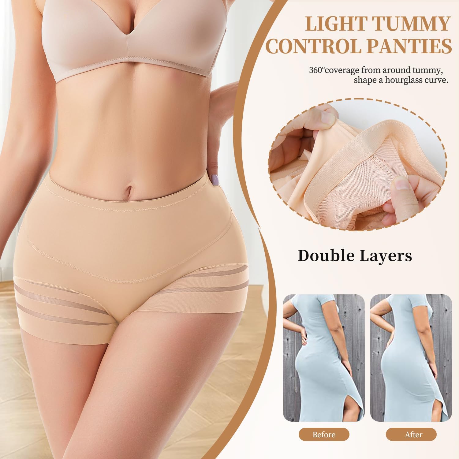 JOYSHAPER Tummy Control Shorts for Women Shapewear Underwear Compression Panties Invisible Body Shaper Girdle - Image 2